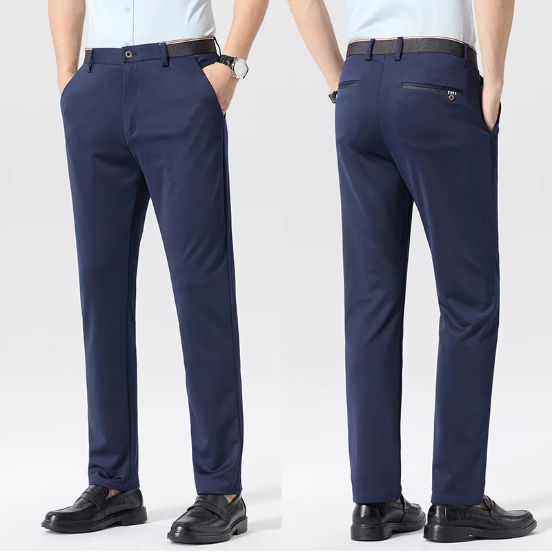 New Mens Slim Fit Dress Golf Pants Wrinkle Free Men's 4-Way Stretch Performance Golf Pants Quick-Dry Lightweight Trousers