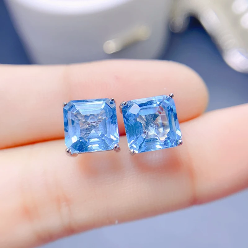 

Natural topaz earrings for women silver 925 jewelry luxury gem stones 18k gold plated free shiping items