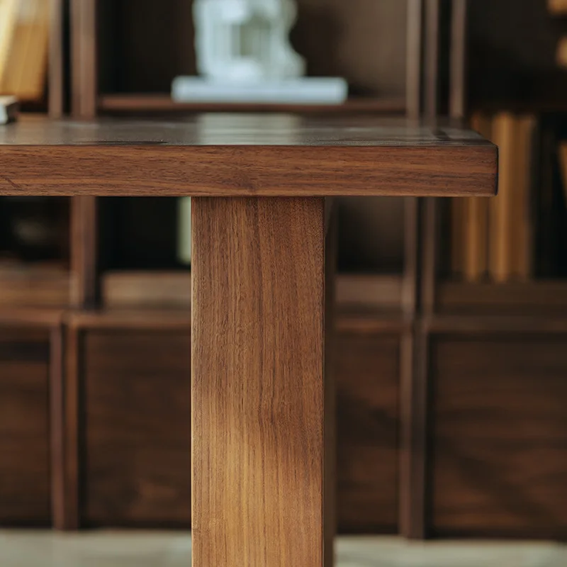 North American black walnut solid wood dining table