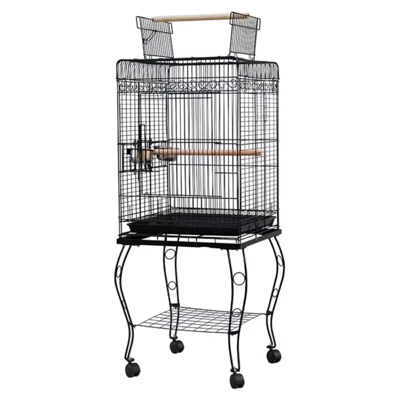 

Cage hanging luxury breeding cage with plastic tray and top play cage