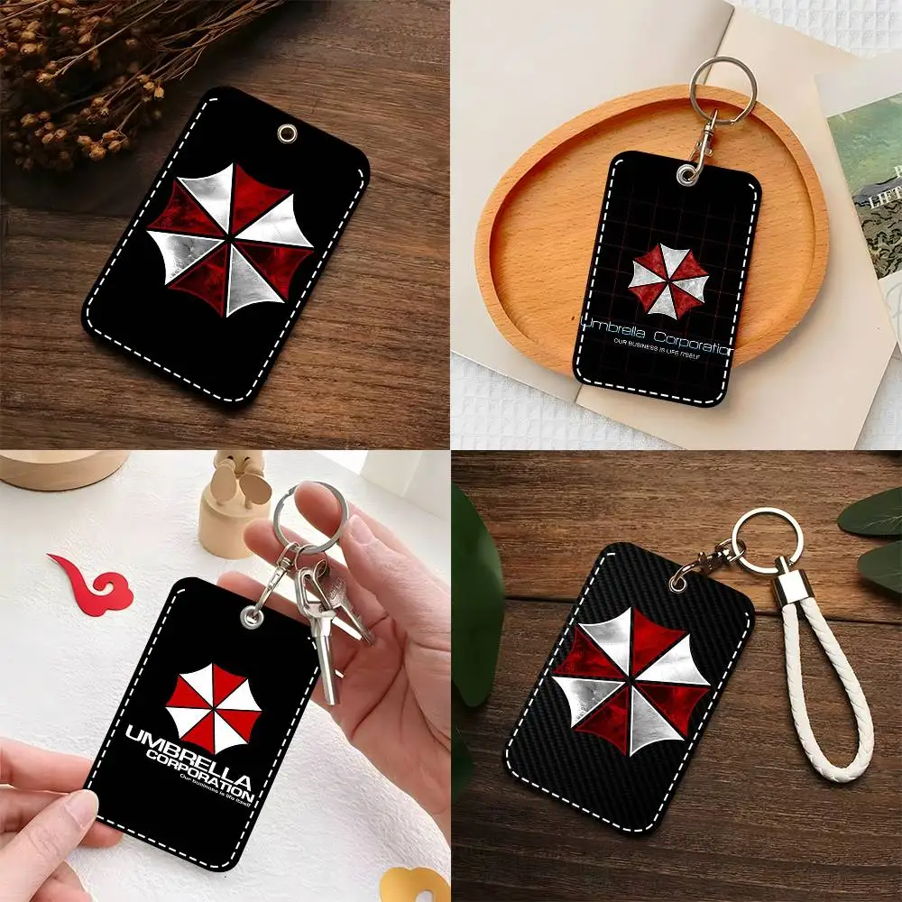 

Кожаный брелок-картхолдер Stream Umbrella Corporation с различными аниме-мотивами для карт доступа и ключей