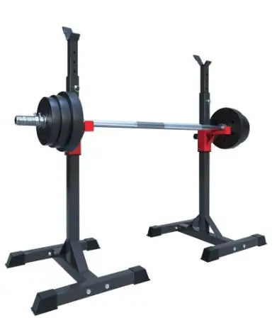 Supporto per rack per squat con bilanciere regolabile per attrezzature per il fitness da palestra domestica all\'ingrosso con barra di stoccaggio per