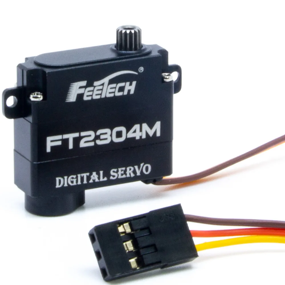 Feetech ft2304m 3kg torque metal engrenagem rc servo com longa vida durável coreless motor caixa de metal completo para 1 16 rc modelo carro caminhão