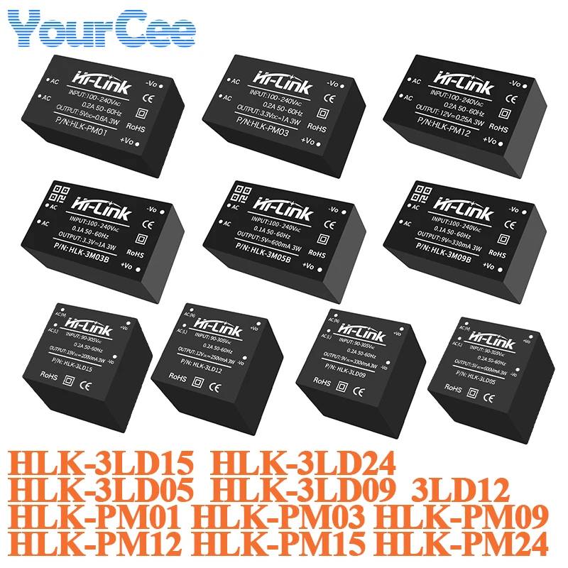 AC-DC 220V to 5V/3.3V/9V/12V/15V/24V Isolated Power Regulated Module Step Down Buck Intelligent Switch PM01 PM03 PM12 PM15 PM24