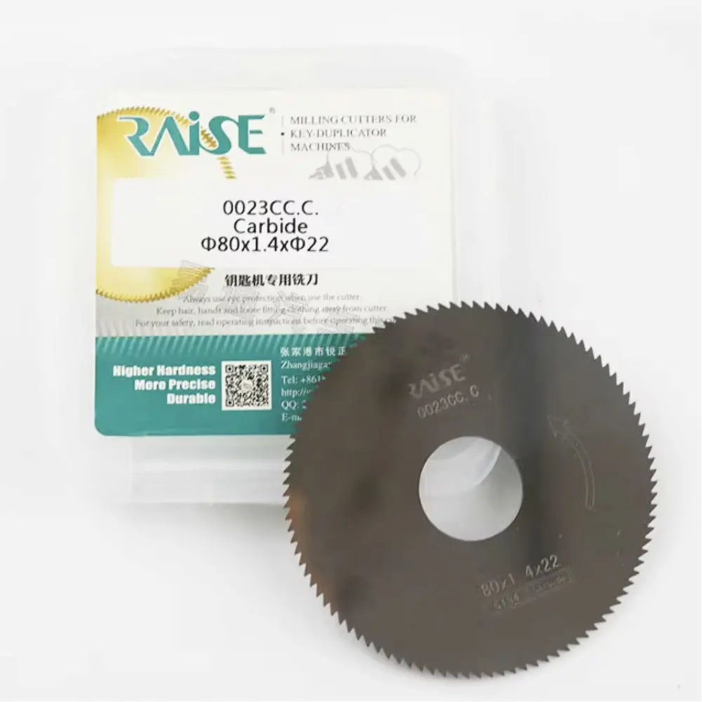 Raise 0023CC.C Carbide key cutter 80*1.4*22mm For WenXing 100H 100G 100G1 100G2 100G3 202A 202C Key Cutting Machine