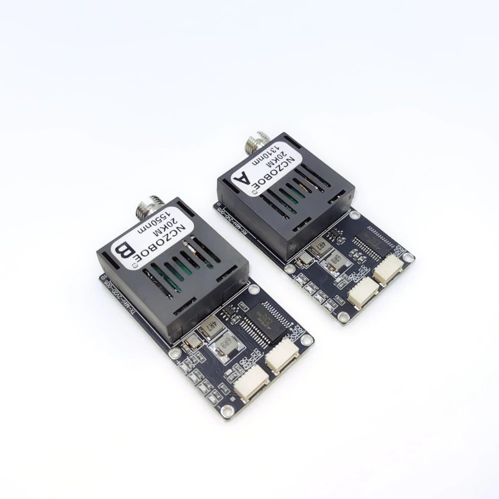 NCZOBOE 2 Cvbs Video 60KM TTL Optical Transceiver Module Kit TX RX Drone-Specific Optical Terminal Equipment