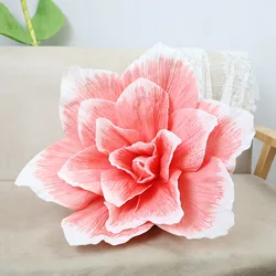 1P Giant Flower Head PE Foam Magnolia Artifiical Flowers For Home Wedding Party Backdrop Decoration Wreath Branch Festival Decor