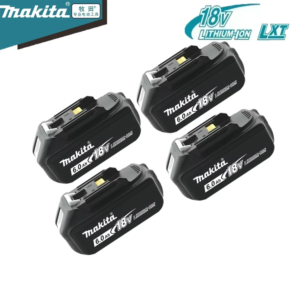 

100% Original Makita Rechargeable Power Tool Battery Replaceable LED Li-ion 6.0Ah 18V with LXT BL1860B BL1860BL1850 BL1830