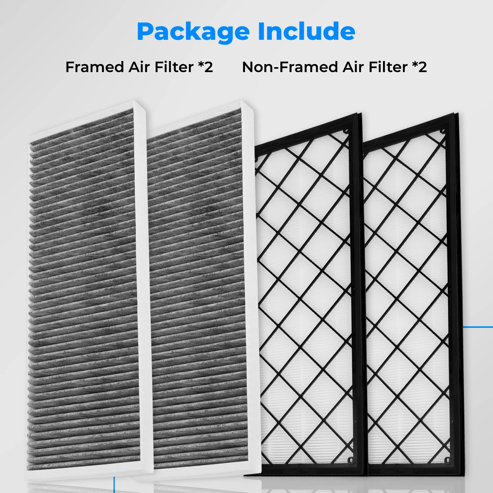 

1658375-00-A For Tesla Model Y 2020-2024 Air Filter Car Accessories Activated Carbon Car External Air Conditioning Filter