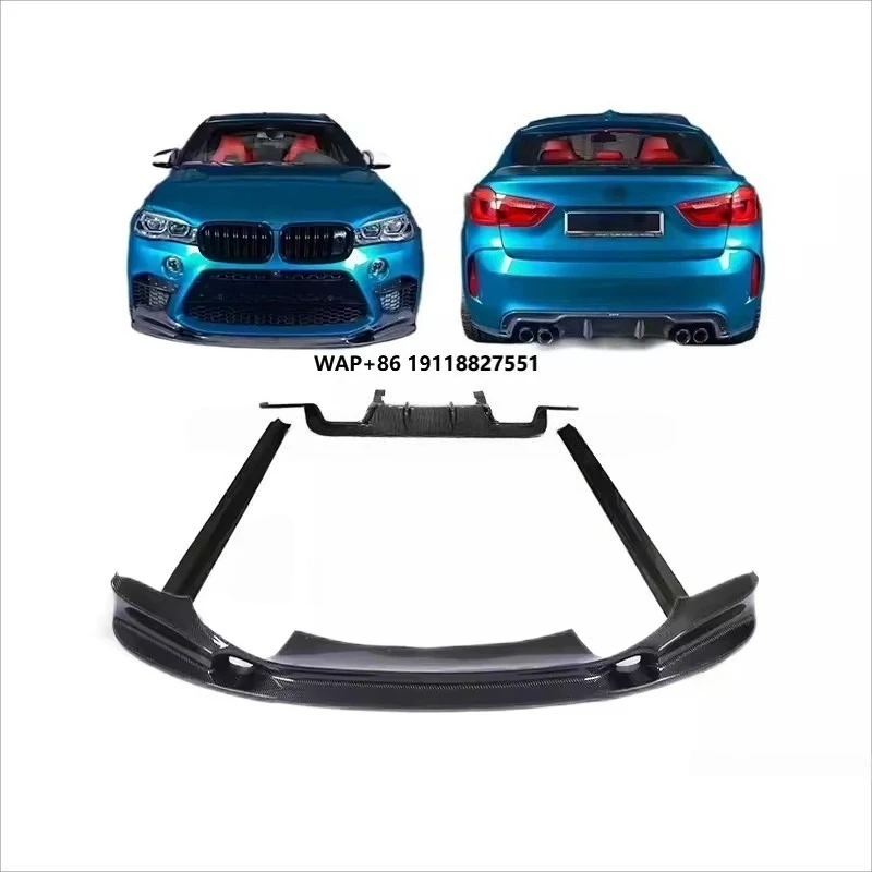 

Custom 3D Style Body Kits for X6 F16 M Vacuum CF Material Front & Rear Bumpers Auto Upgrade for I8 Model