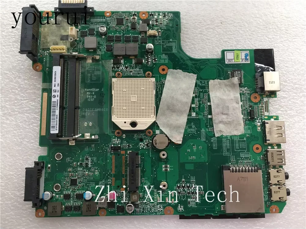 

Yourui для Toshiba Satelite L645D L640D, материнская плата для ноутбука DA0TE3MB6C0, все функции, тест, хорошие