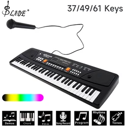 37/ 49/ 54/ 61 Keys Electronic Keyboard Piano Digital Music Key Board  With Microphone Kids Gift Musical Enlightenment
