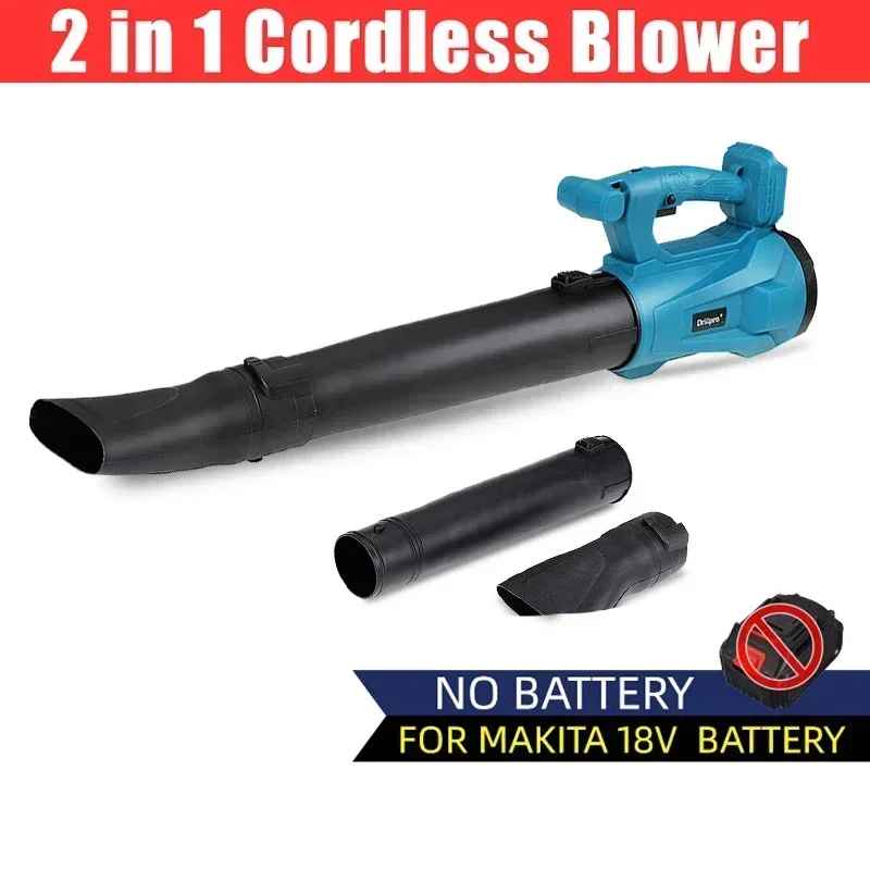 6 Speeds 18000r/min Industry Cordless Electric Air Blower Snow Blower Dust Sweeper Garden Tools For 18V Makita Battery