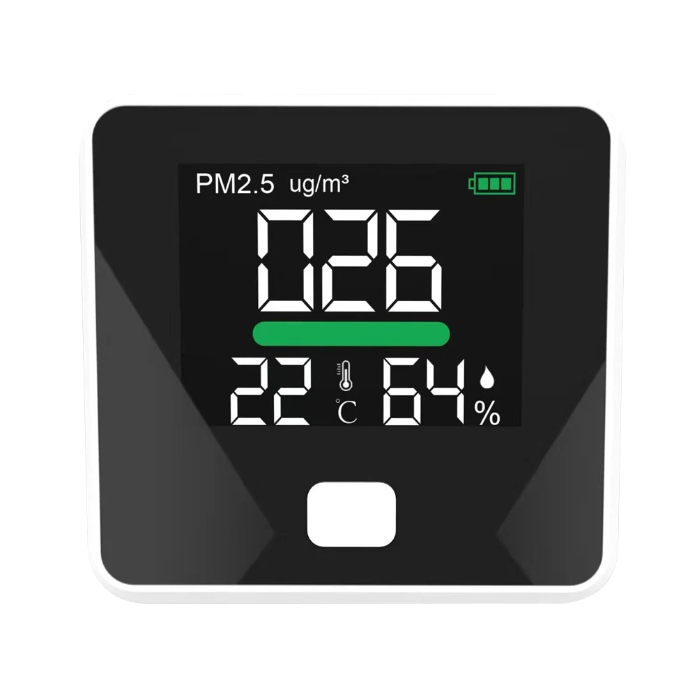 Hoge Precisie Desktop Luchtkwaliteit Detector LCD Scherm PM2.5 Tester Stofconcentratie Monitor Indoor Schadelijke Gasanalysator