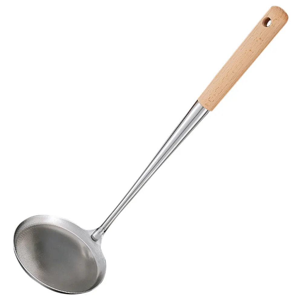 

Stainless Steel Fritter Scoop Spoon for Frying Snacks Long H Lightweight Wood Kitchen Tool Bunuelos Mold Non Stick