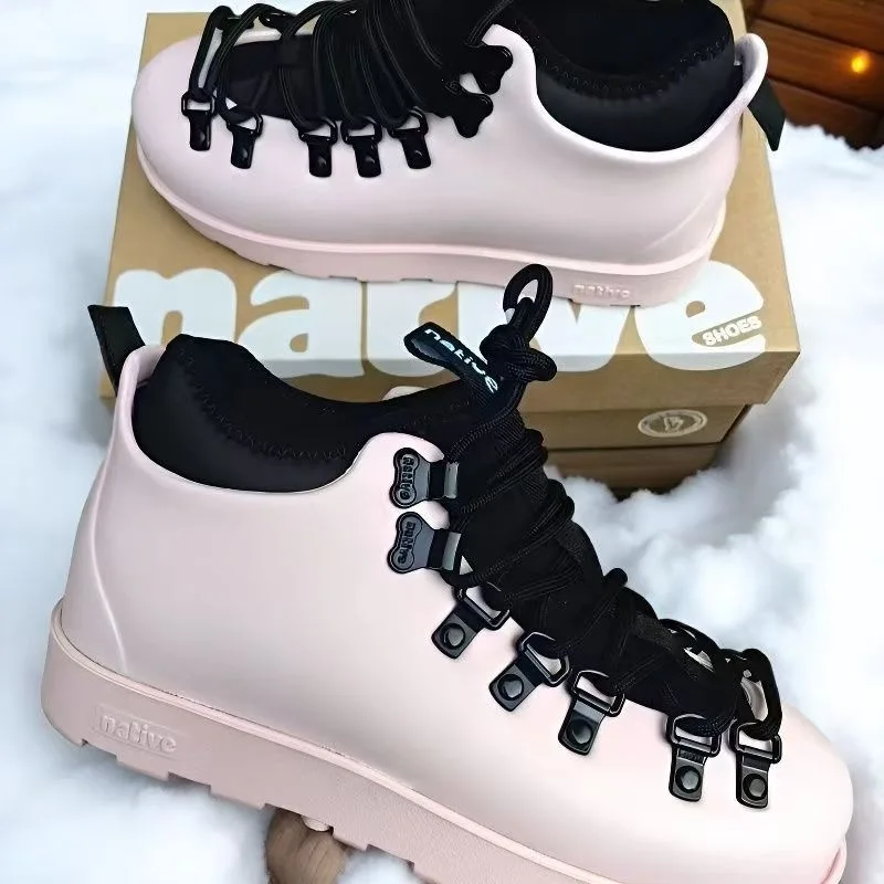 

Зимние теплые походные ботинки 2026 для мужчин, уличные спортивные кроссовки, дизайнерские треккинговые ботинки, мужские и женские утепленные флисом горные ботинки унисекс