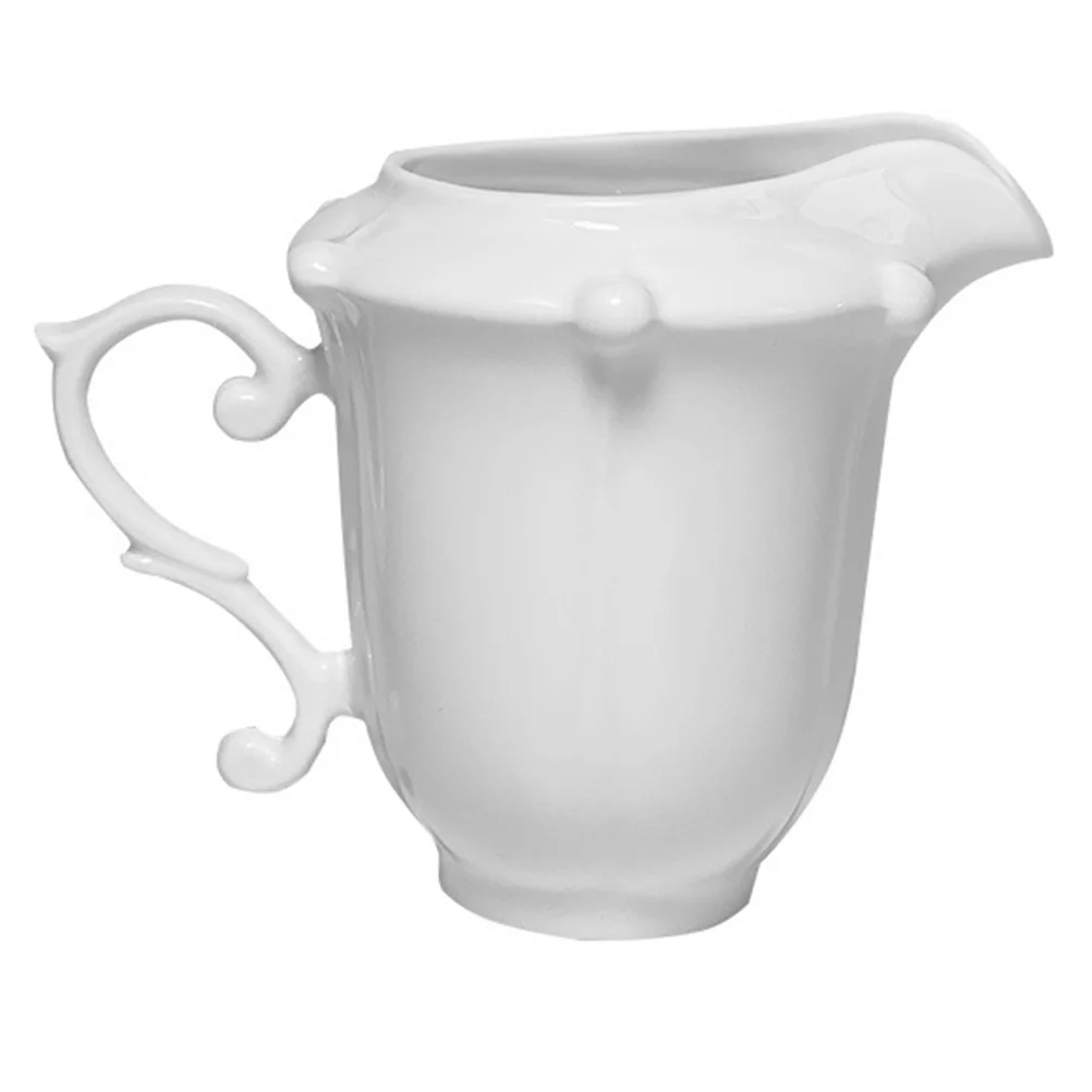 

Small Ceramic Milk Jug Creative Spout Design Multi-Use Milk Creamer Pitcher for Coffee Bar Restaurant Bar Party