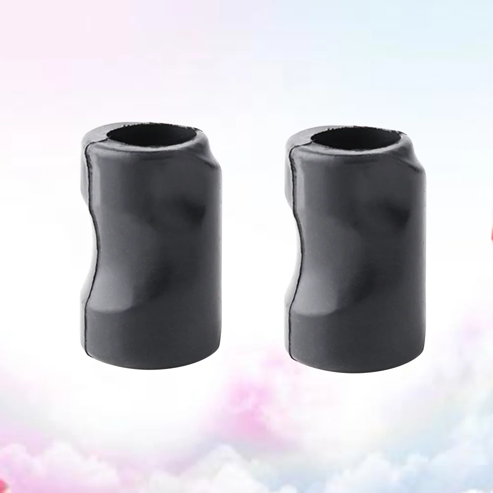 2 قطعة أغطية المقبض السيليكون قبضة سوداء كم المهنية مريح ماكينة رسم الوشم التجميلي قبضة مقاومة للحرارة خفيفة الوزن مقبض