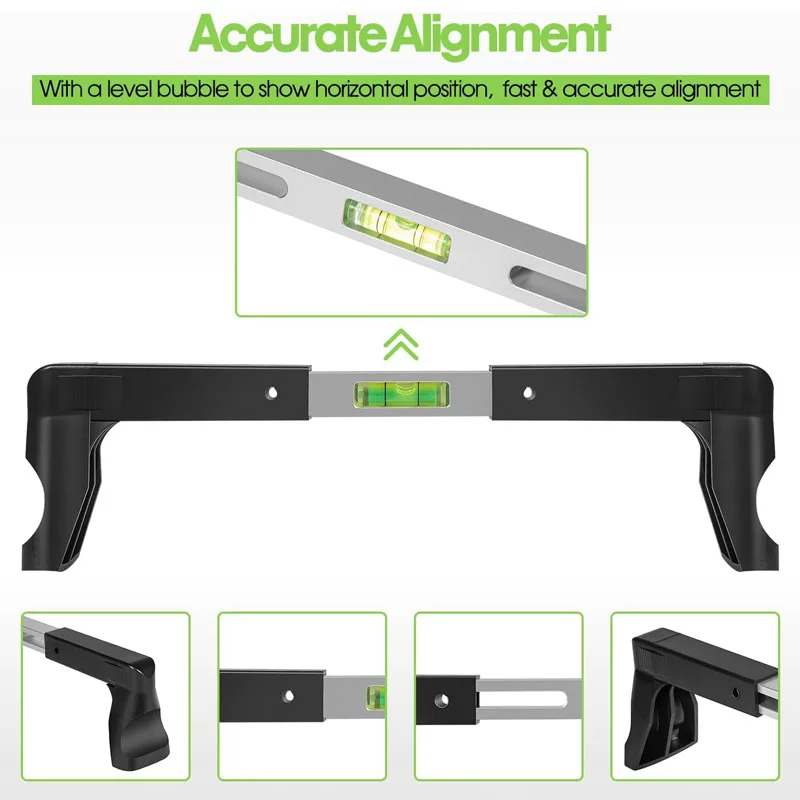 Steering Wheel Level Alignment/Bar Tool - for Passenger Cars, Vans & Trucks with Steering Wheel Internal Diameter 270mm-340mm