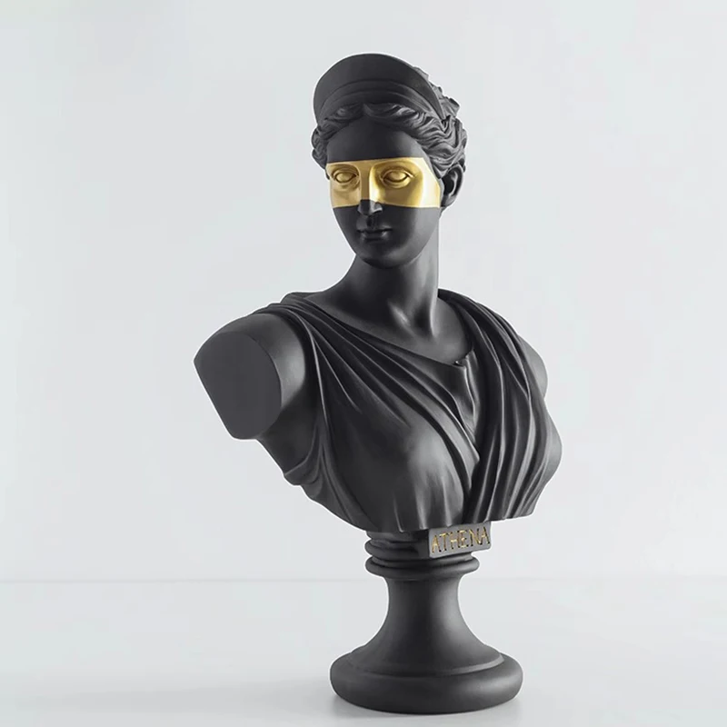 العين الذهبية إله الشمس أبولو آلهة أثينا النحت القرص قاذف ديفيد تمثال راتنج ديكور المنزل تمثال ميديسي الحرف الهدايا