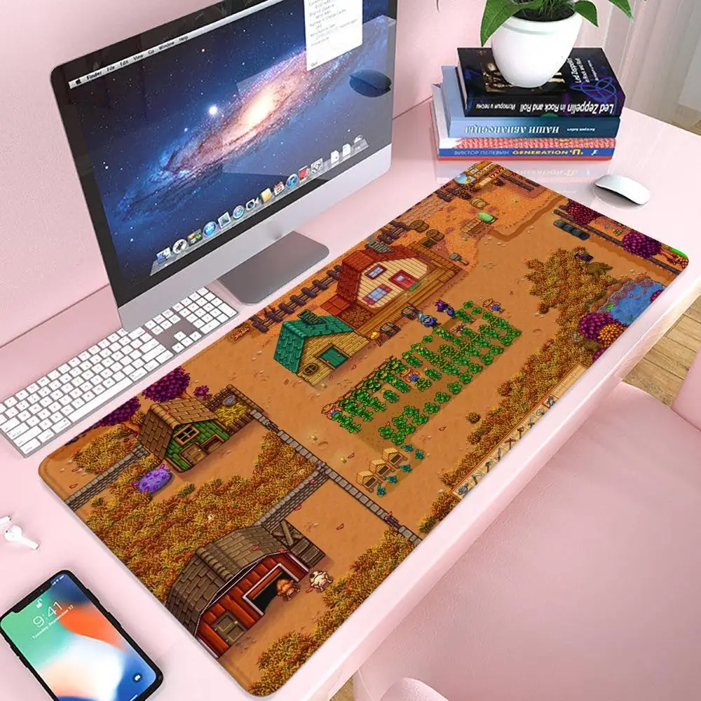 

S-Stardew Valley коврик для мыши игровой 900 × 400 коврик для мыши Gamer Xxl коврик для мыши офисные аксессуары длинный коврик для клавиатуры коврик для компьютерного стола