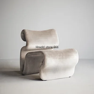 Special-shaped curved line sofa chair Modern simple curved ribbon chair Leisure recliner