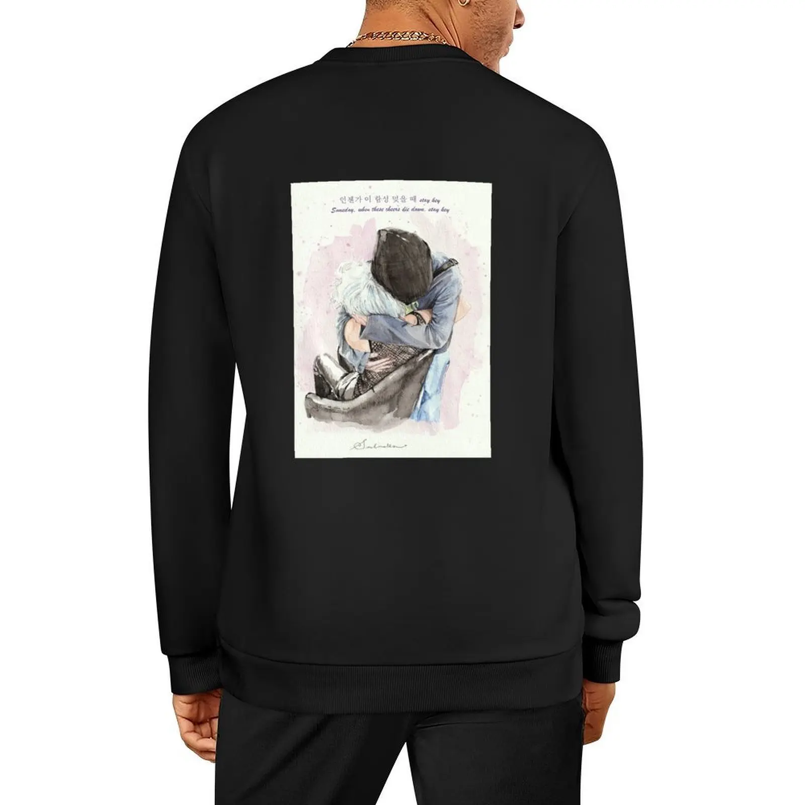 

This is Love - Soulmate Lyrics Vsn Pullover men wear korean style clothes men's sweat-shirt winter clothes oversize sweatshirt