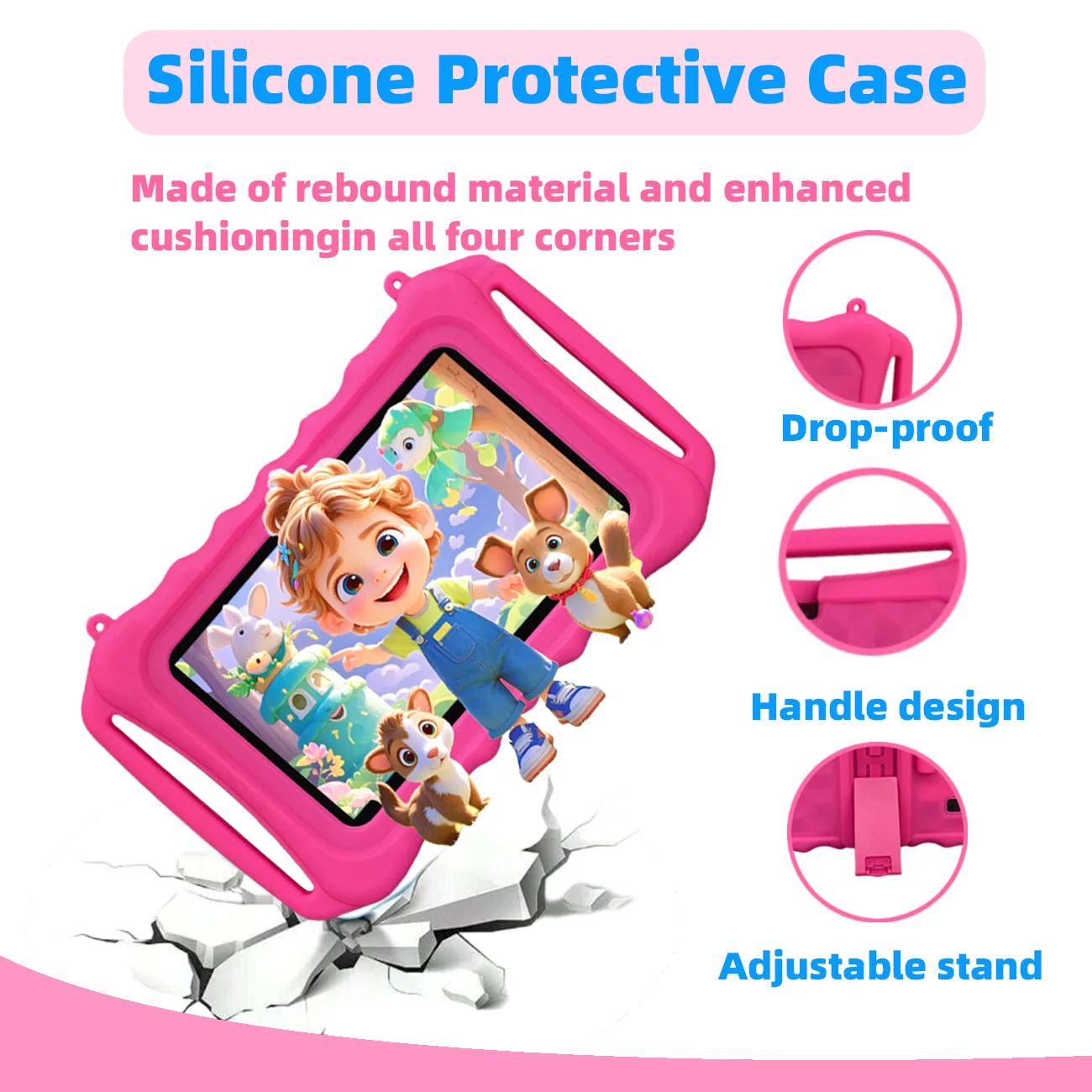 Adorable Cartoon  7 inch Kids Tablet - Android Learning Tablet with Parental Controls | Perfect Birthday Gift for Children