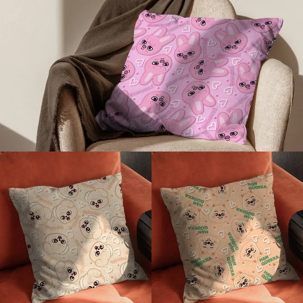 

Cartoon K-Kids Pillow Case Pillowcase For Car Pillows 60x60 Cushions Luxury Double Sided Cover Home And Decoration Sofa 30x30