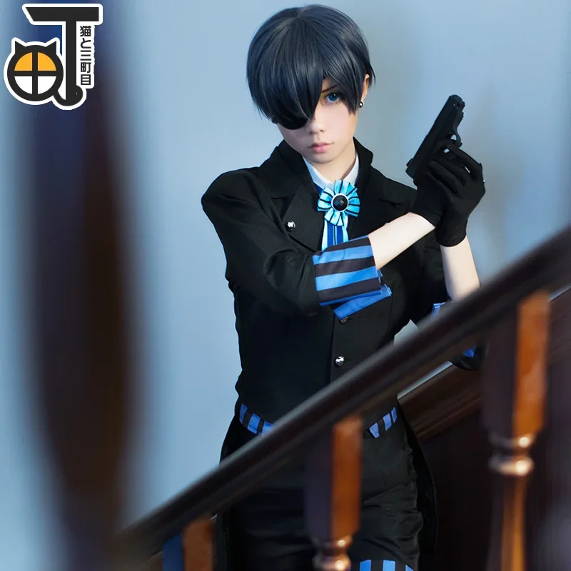 Anime Black Butler Ciel Phantomhive Cosplay Kostuums Boek van de Atlantische Kuroshitsuji Cosplay Kostuum Halloween