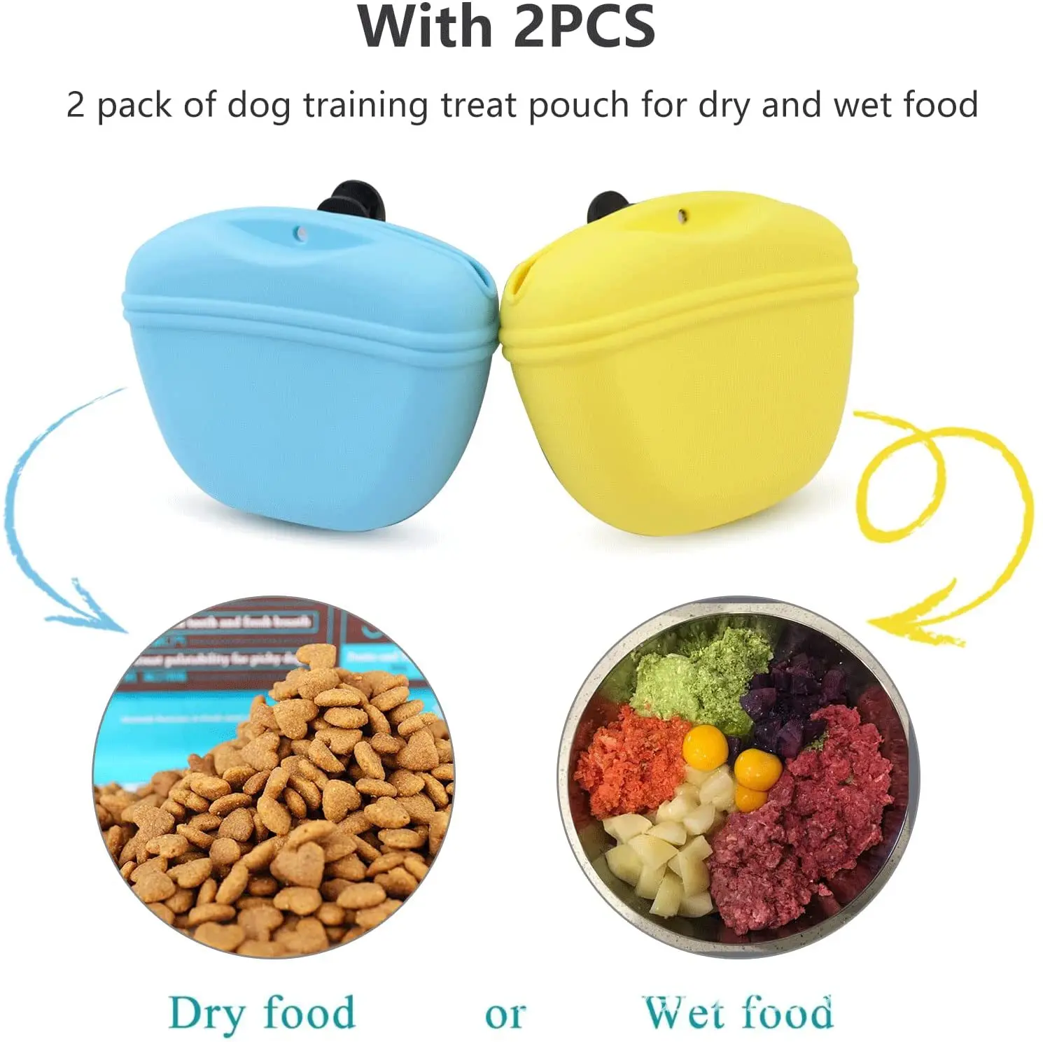 Dog Training Waist Bag Pet Food Bag Training Bag Dog Reward Snack Bag Portable Dog Bag Walking Dog Bag Special for Dog Training