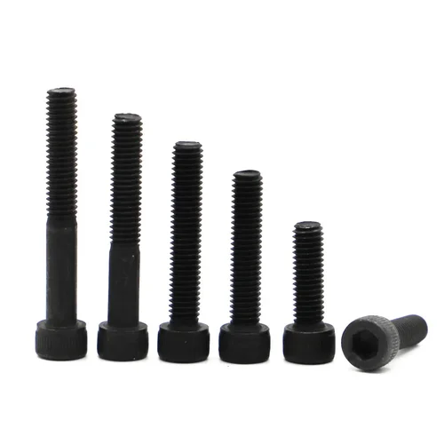 Tornillos Allen de grado 12,9 negro M1.6 M2 M2.5 M3 M4 M5 M6 M8 M10 DIN912 tornillo de cabeza hueca hexagonal