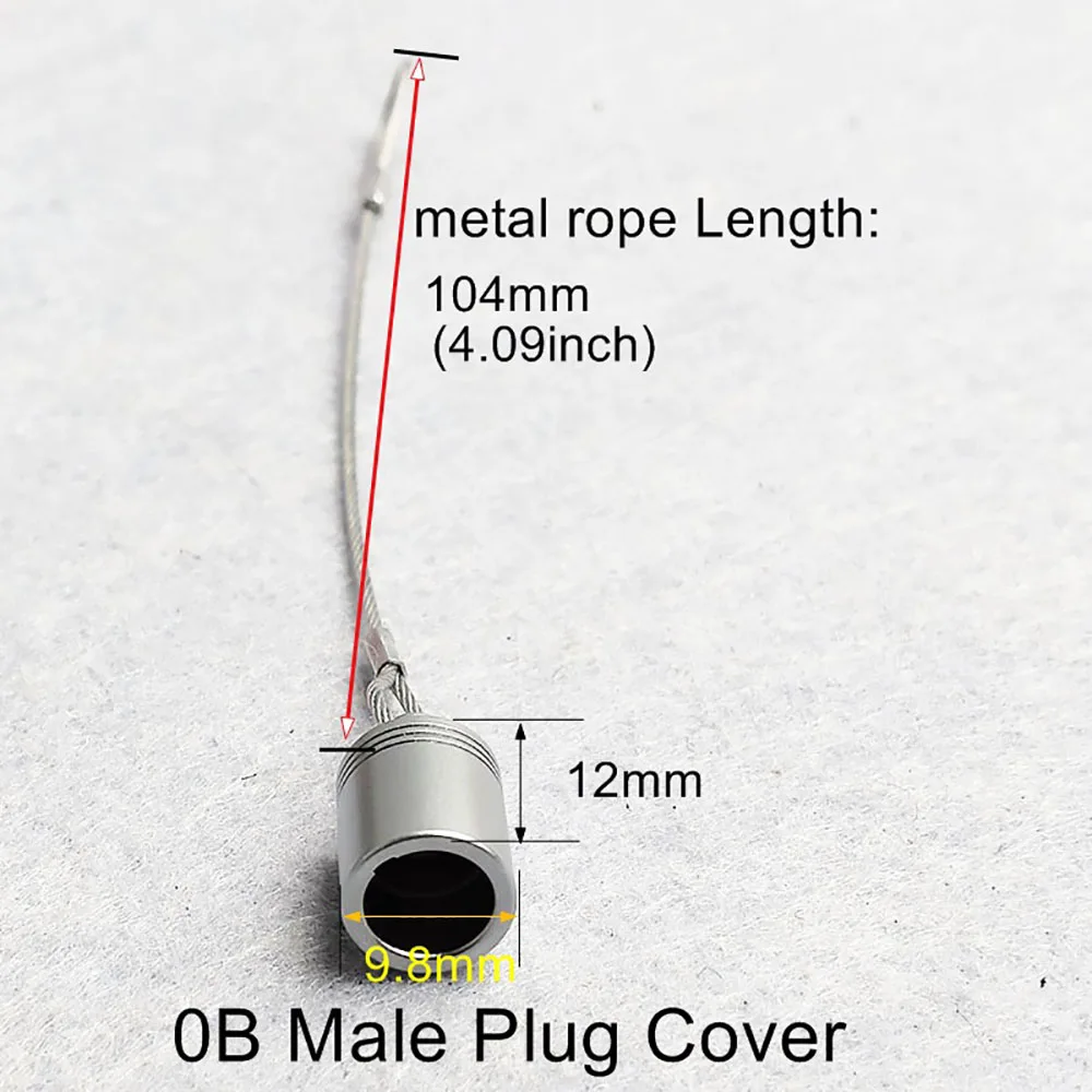 Metal Dust Cap, Compatível com Lemo Push Pull, Auto Locking Hold Connector, Frete Grátis