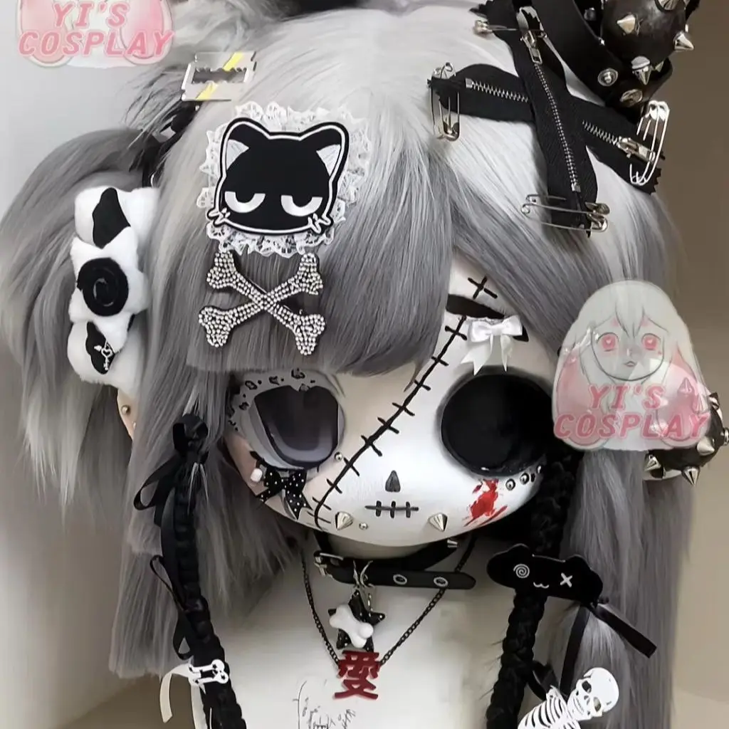 

Yis cosplay Custom Furry head Kigurumi Head Cosplay Kemono Fursuit Handmade Headsets Beast Customized Fursuit Kemono Head