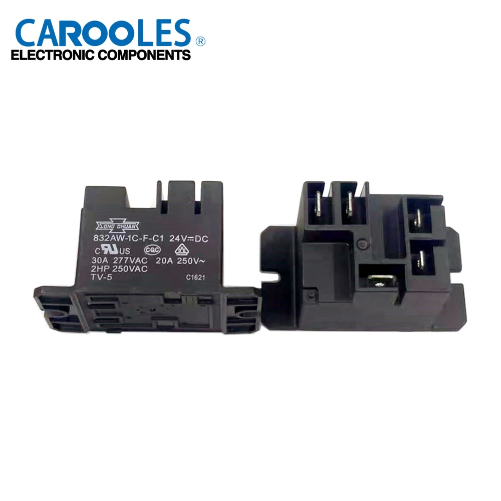 HOT NEW Relay 832AW-1C-F-C1 832AW 1C F C1 832AW1CFC1 24VDC DC24V 24V 30A 277VAC 5PIN Relay