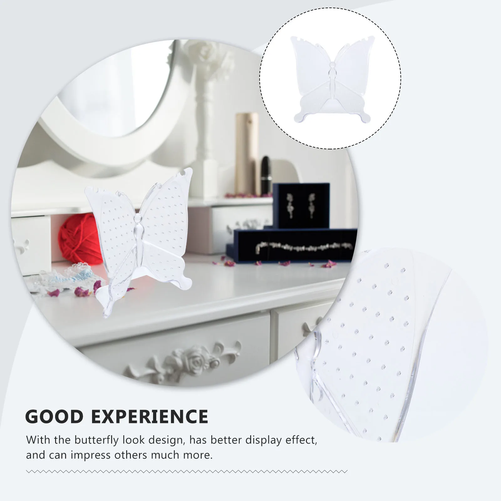 

Earrings Stand Stable Plastic Organizer for Ear Studs Display Jewelry Storage Rack Earring Display Stand