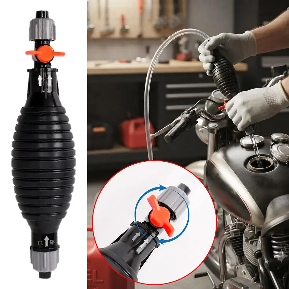 Manual Truck Fuel Oil Pump Petrol Suction Device Petrol Transfer Pump Hand Efficient Car Petrol Tank Sucker Oil Saver 1PC view 2