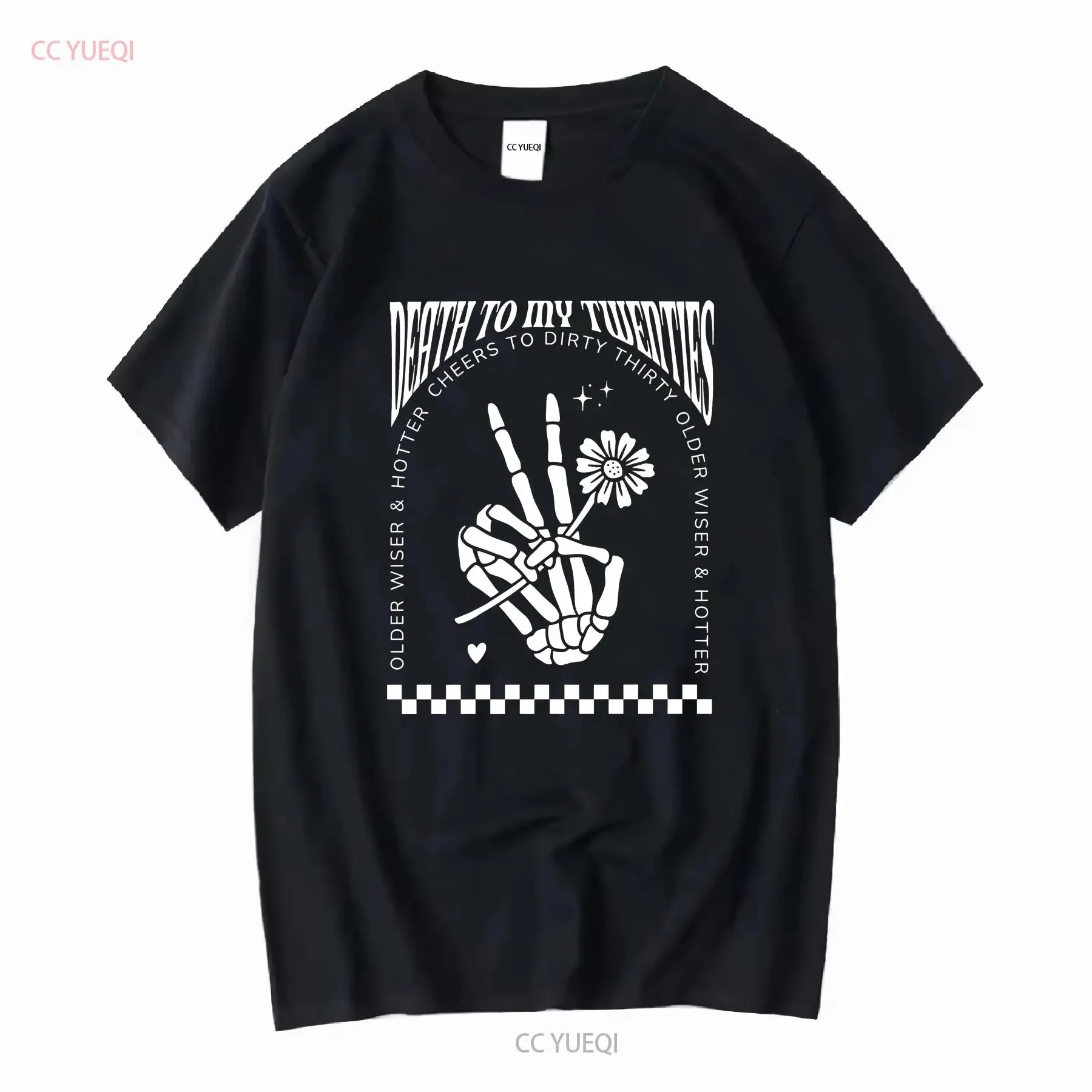 Death to My 20s Twenties RIP 20 In Thirties Era Dirty 30 Whimsigoth T Shirt Never Better Skeleton Preppy Stuff vintage Washed
