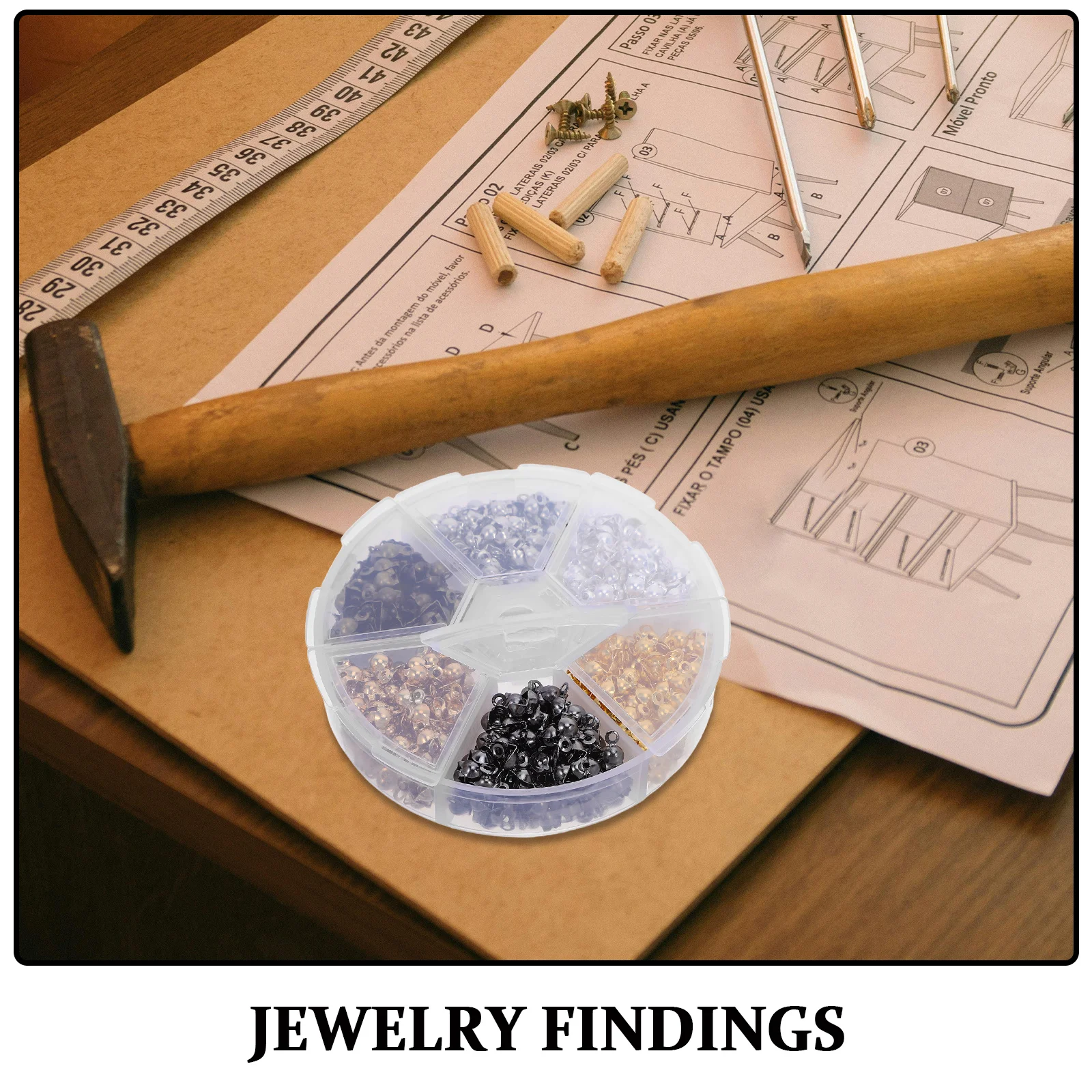 600 قطعة مشبك نهاية القلادة لصنع المجوهرات حبة معدنية تلميح عقدة يغطي أضعاف أكثر من المشبك المناسب تجعيد الخرز موصل-تقوم بها بنفسك