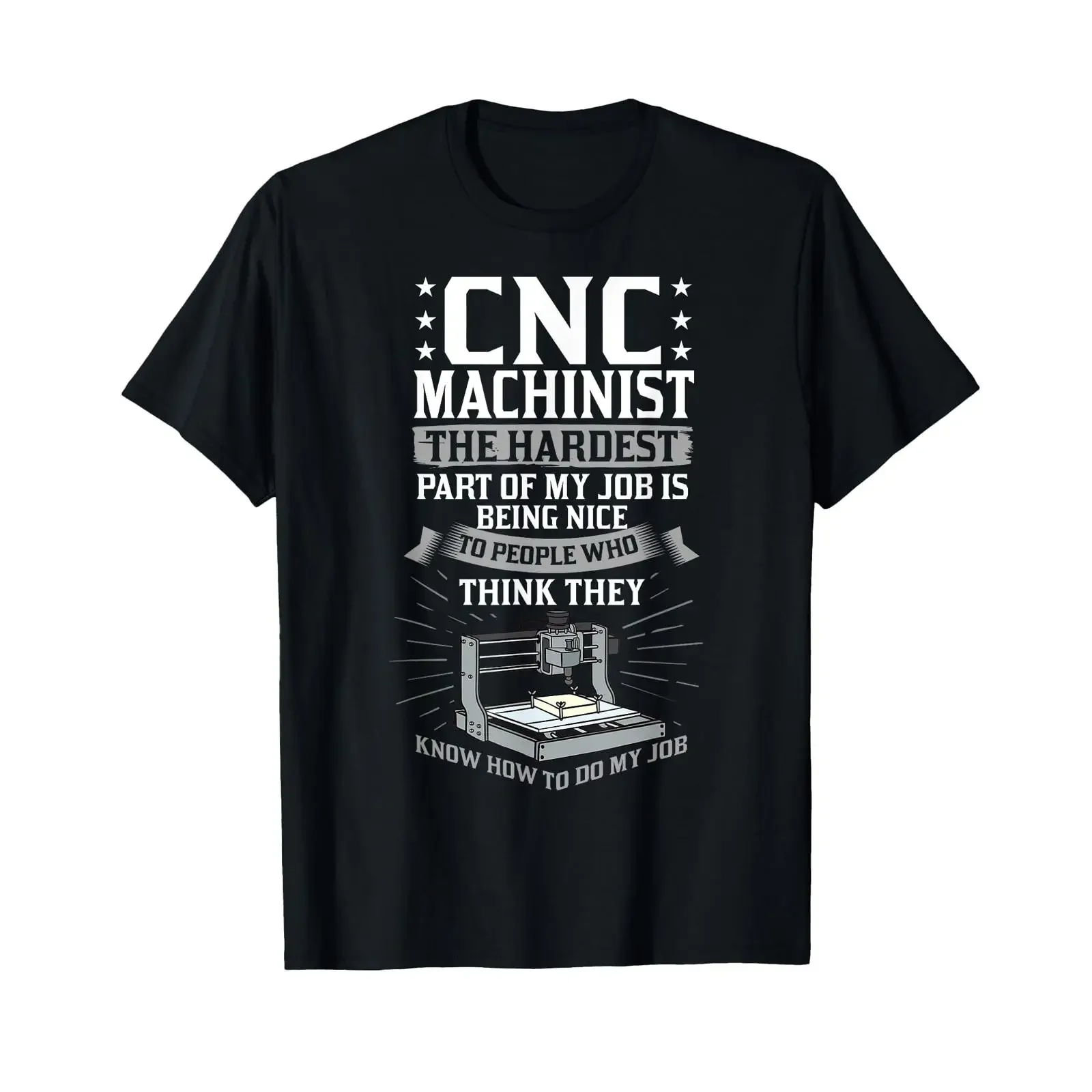 CNC Machinist Funny Tools Industrial Machines Programmer T Shirt vintage Washed homme Casual graphic Breathable Stylish