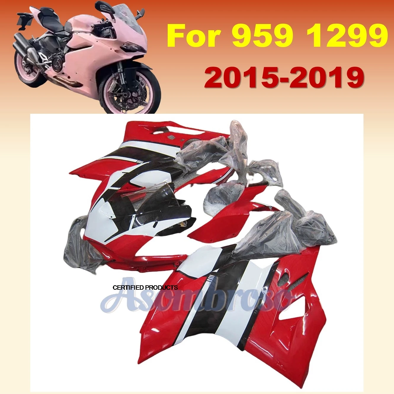 

New Bodywork set for DUCATI 959 1299 2015 2016 2017 2018 2019 Rebuilding Wrecked Bike Rebuild Fairing kit
