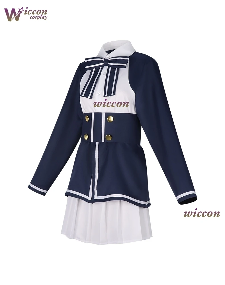 أنيمي الزي زومبي لاند ساغا هانا ساكورا زومبي أيدول أداء الهالوين تأثيري حلي شعر مستعار كامل لوليتا فستان زي مدرسي #4