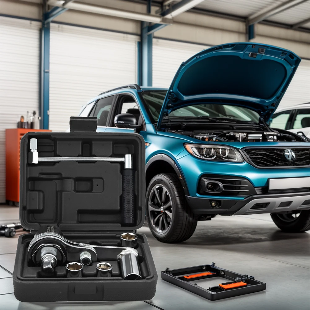 Chrome Vanadium Steel Lug Nut Remover Heavy Duty Labor-Saving Nut Disassembly Tool Auto Tire Disassembly Repair Tool Kits Wrench