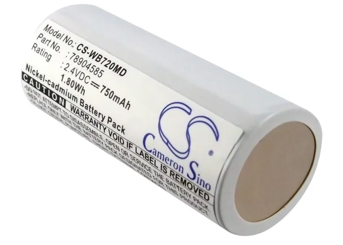 750mAh 2.4V 1.80Wh Medical Ni-CD Battery for Welch-Allyn 78904585 60713 70500 70710 7075,Diversified N MNC720W ,Cardinal CJB-720