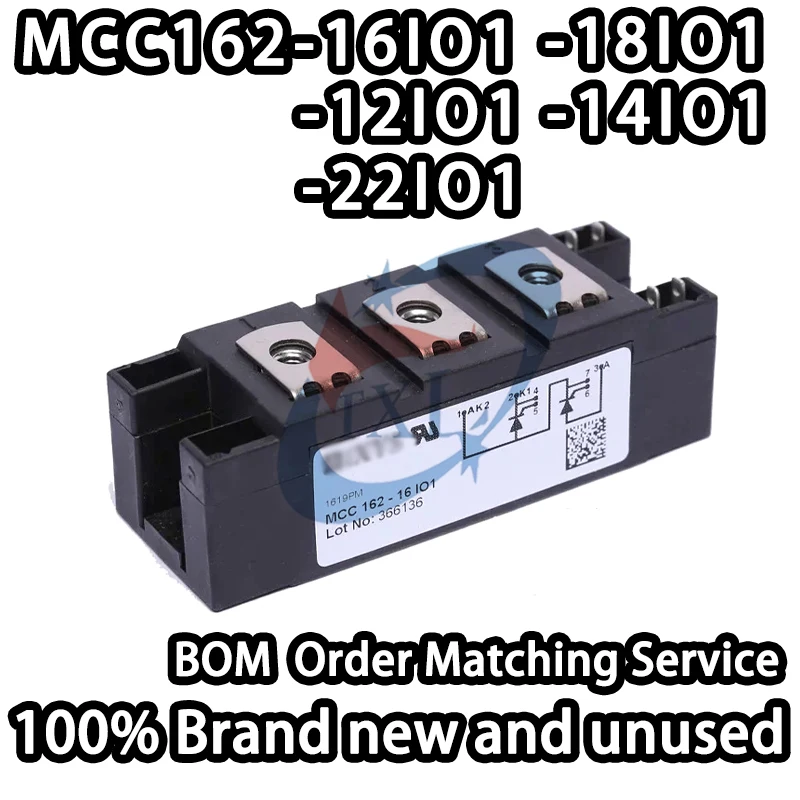 Original Factory Stock! MCC162-16IO1-18IO1-12IO1-14IO1-08IO1 Dual Forward-Connected Thyristor (SCR) Power Module IGBT Module
