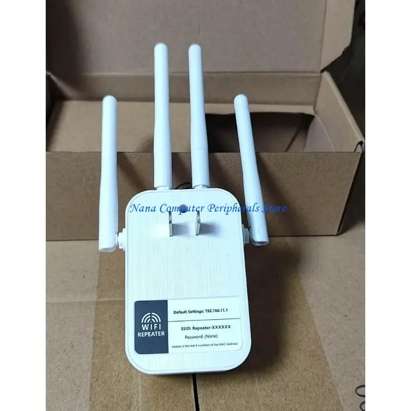 F68c 2 in 1 wifiリピーター4アンテナWifiルーターブースター2.4GHz WiFi信号拡張