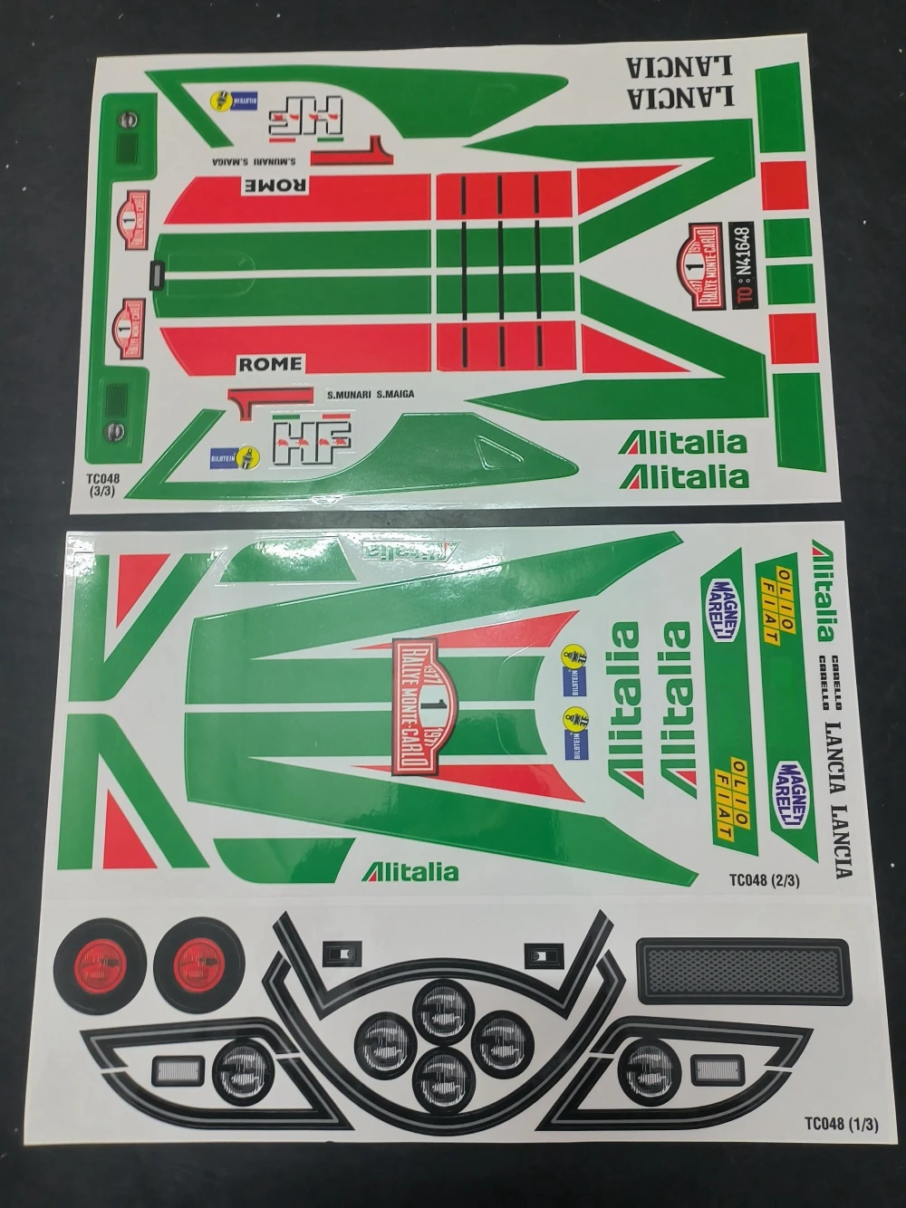 1/10 Lancia Stratos lexan body stickers decal