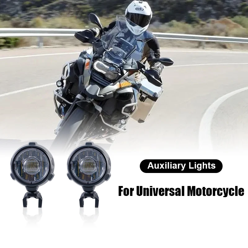 

2019 Universal Motorcycle LED Auxiliary Fog Light Driving Lamp 40W Headlight For BMW R1200GS/ADV/F800GS/F700GS/F650