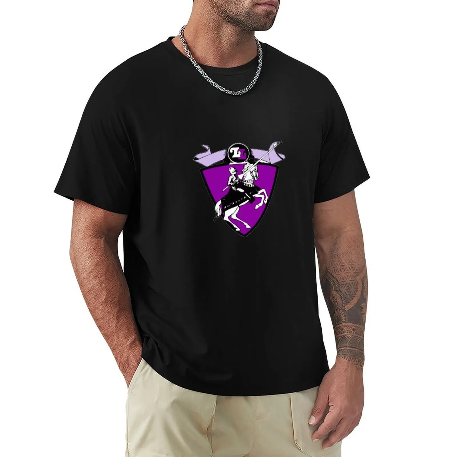 Lansing Lancers Hockey T-Shirt man t shirt cotton T-Shirt