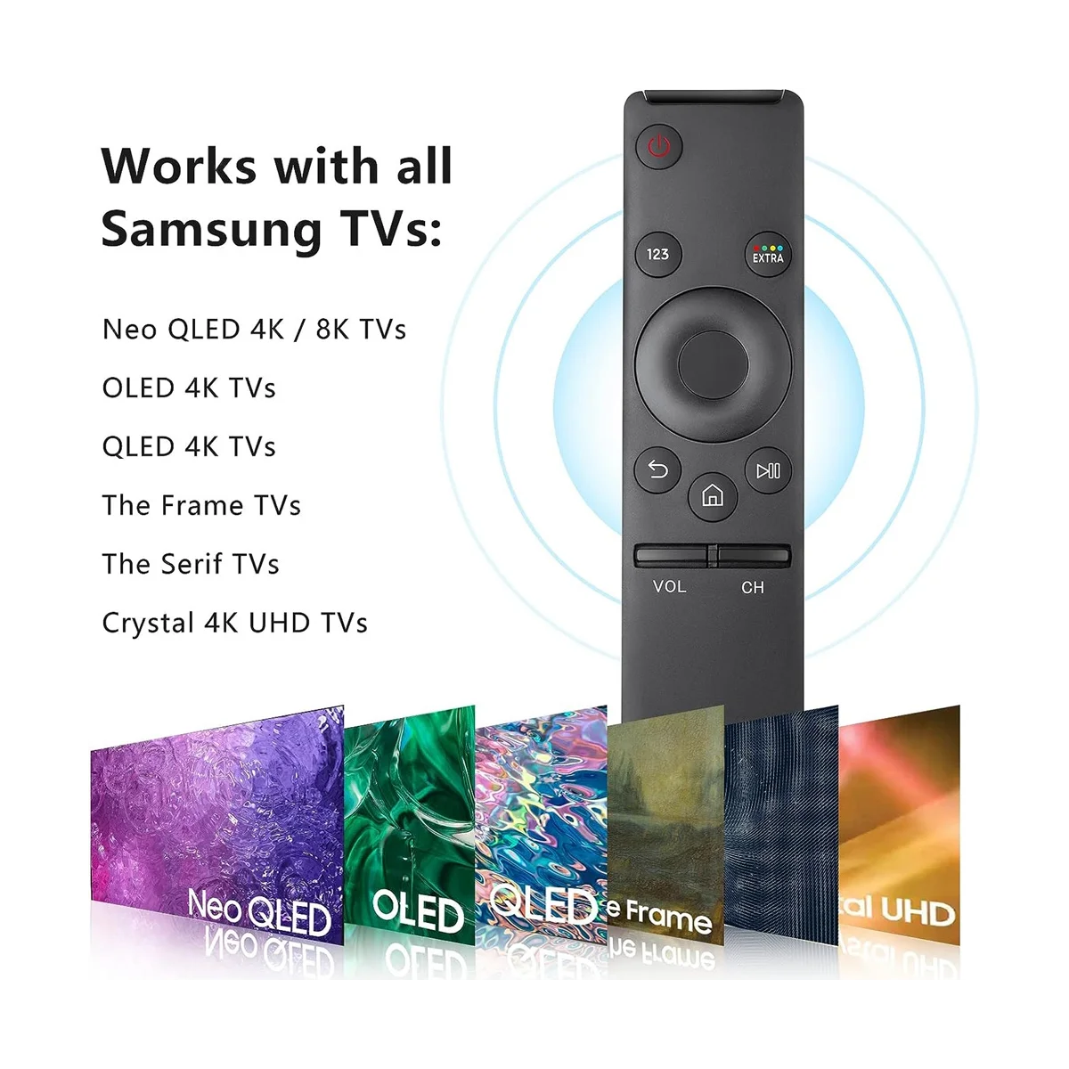 A57G-Control remoto universal para Samsung-TV-Control remoto, compatible con Samsung Frame Serif Curvo UHD Neo QLED OLED 4K 8K Smart TVs